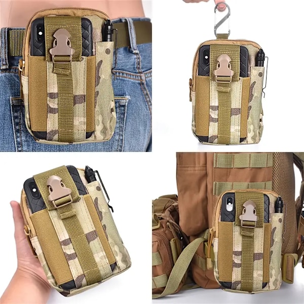 Ulkoilu Urheilu Vedenpitävä Tactical vyölaukku (CP)