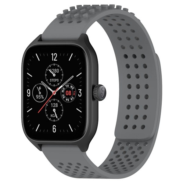 Silikoniranneke 20mm Hengittävä ranneke Garmin Vivoactive 5/garminactive 5/venu Sq 2 Grey