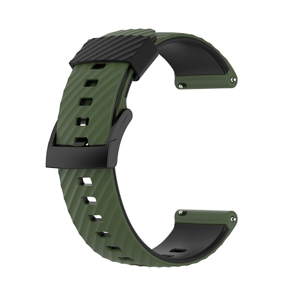 Egnet til Suunto 7 silikone rem suunto 9/9 Baro spartan sport udskiftningsarmbånd Army Green