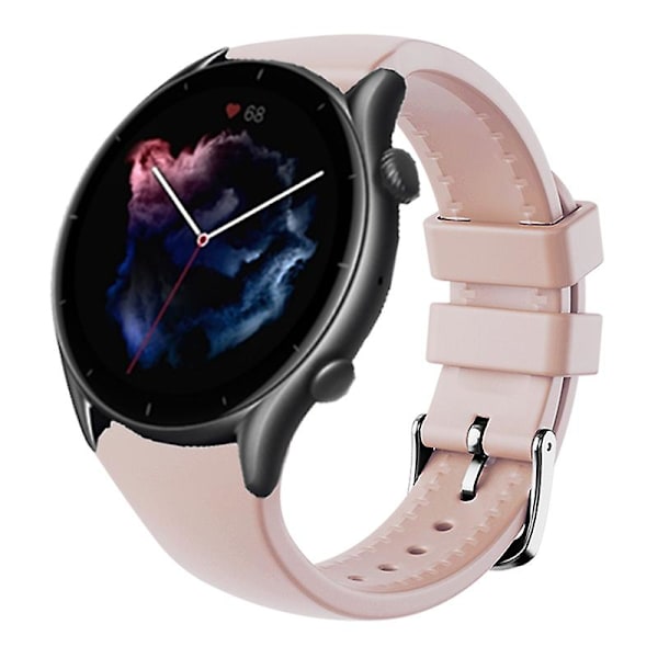 22mm silikonihihna Huami Amazfit Gtr 4/gtr 3/gtr 3 Pro / Huawei Watch Gt 3 42/46mm Pink