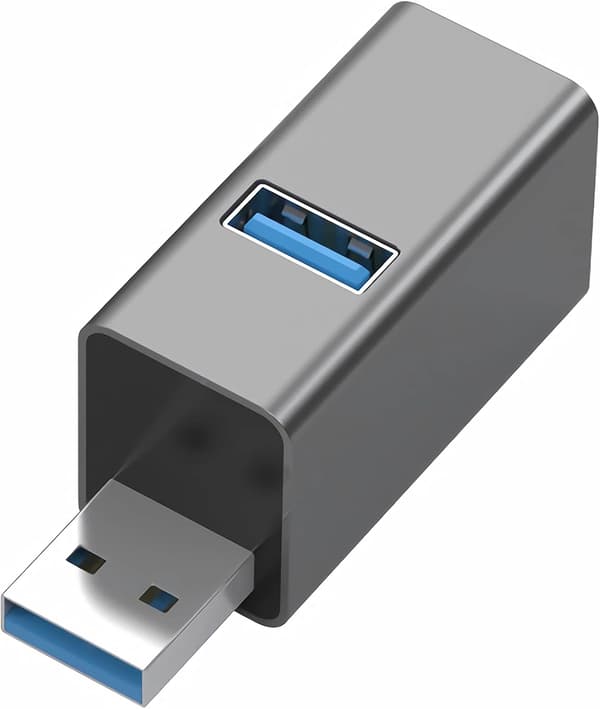 USB Hub Multiport Adapter, 3-port (1 pakke)