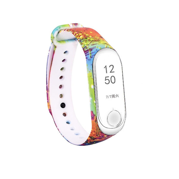 Silikonmaling håndleddsstropp for Xiaomi Mi Band 3 & 4