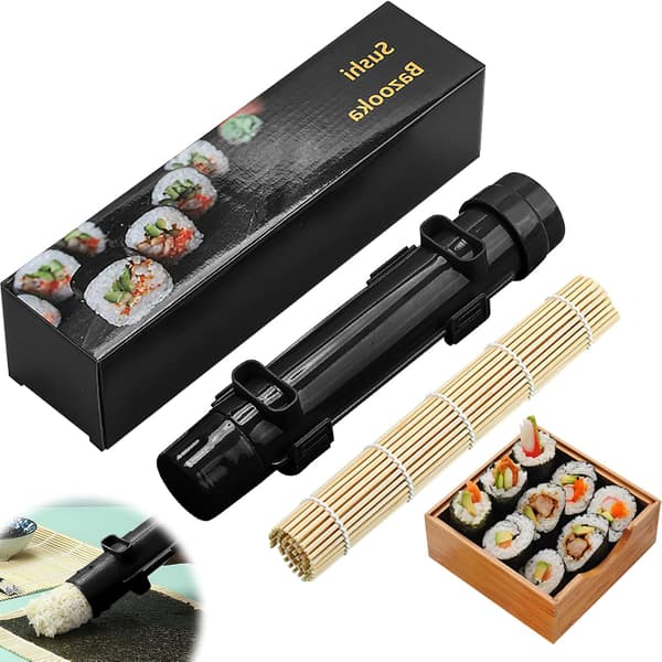 Sushikone - Bazooka-valmistussarja rullausmatolla (musta)
