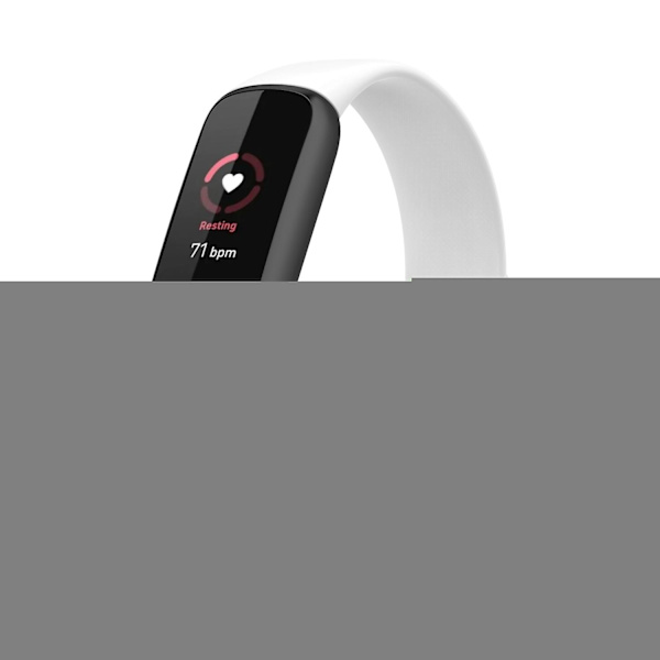 For Fitbit Luxe Silikonihihna L White