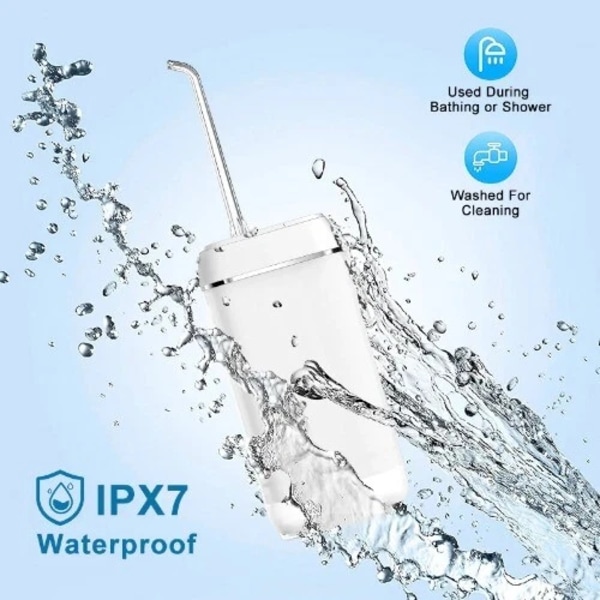 Oral Irrigator - 3 Lägen Dental Vattenstråle 140 ml Tank Vatten 4 Munstycken, Rosa