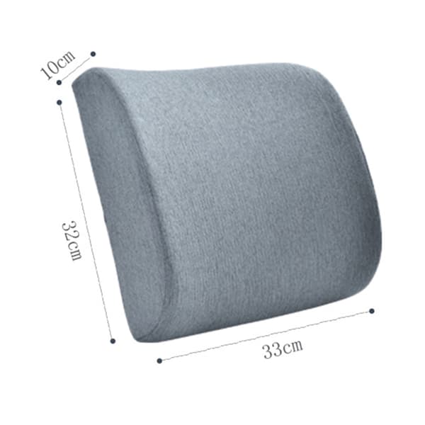 Lumbarstøttepute, Sklisikker Pustende Memory Foam (Bomulls Lin, Kaffe)