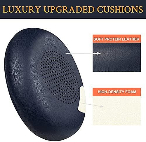 Ørepuder udskiftning til Jabra Evolve2 65 (65ms 65uc Usb)/evolve2 40 (40uc 40ms Usb)/elite 45h On-ear trådløst headset Navy Blue