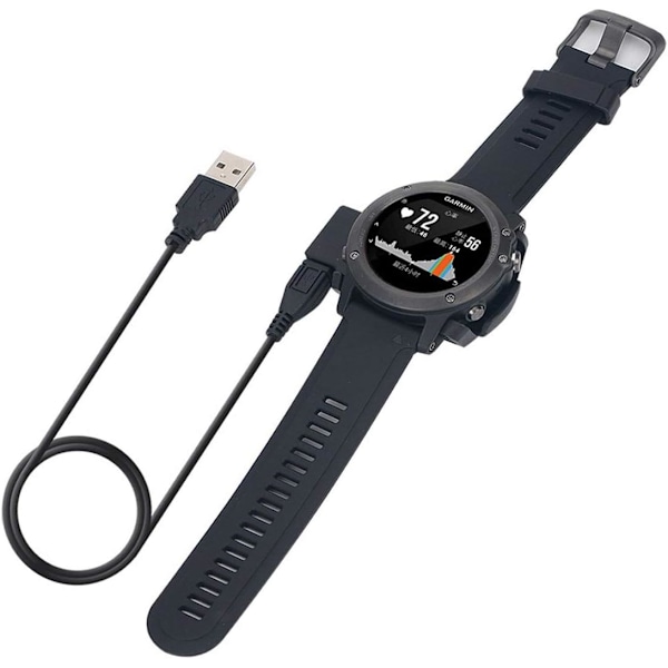 Laddare för Fenix 3/Fenix 3 HR/Quatix 3/ Tactix Bravo/ D2 Bravo, ersättningsladdningskabel för Garmin Fenix 3 pulssmartklocka [3,3ft/1m]
