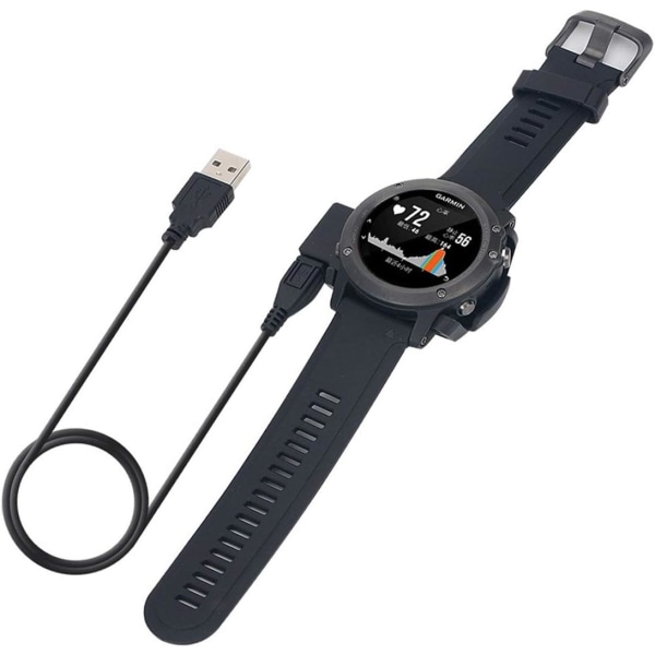 Lader for Fenix 3/Fenix 3 HR/Quatix 3/ Tactix Bravo/ D2 Bravo, erstatningskabel for Garmin Fenix 3 pulssmartklokke [3,3ft/1m]