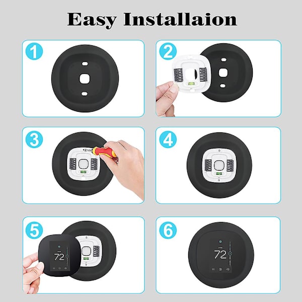Til Ecobee 3 Lite Til Smart Termostat Vægplade Montering Beslag Ærme Silikone White