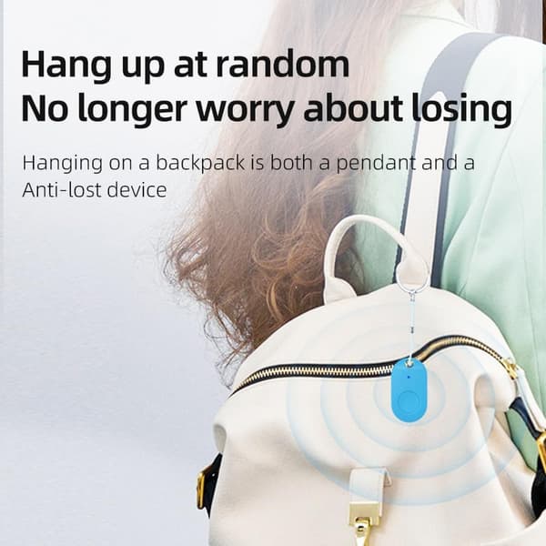 Anti-tapps-enhet Ny Oval Bluetooth Blå