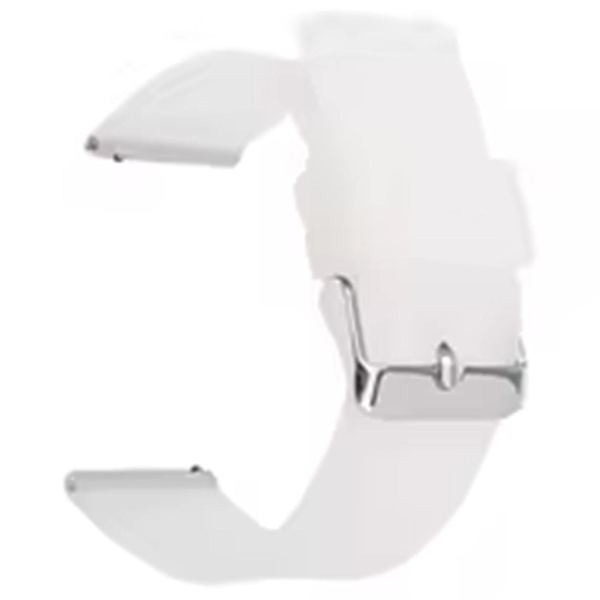 20mm yleinen silikonihihna urheilullinen rannekorun vaihto hopeaklipsilla Translucent