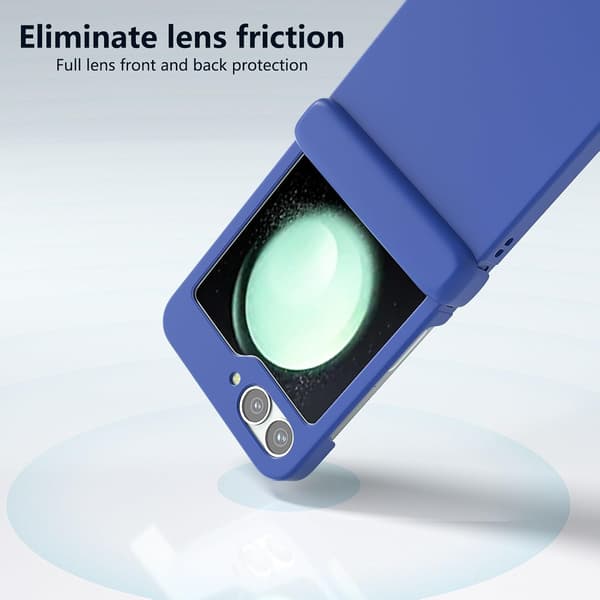 Etui til Sumsung Galaxy Z Flip 6, hængselbeskyttelse Blue