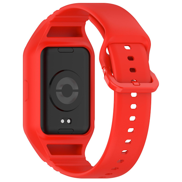 Til Xiaomi Smart Band 8 Pro Let Justerbar Urrem i Fleksibelt Silikone Red
