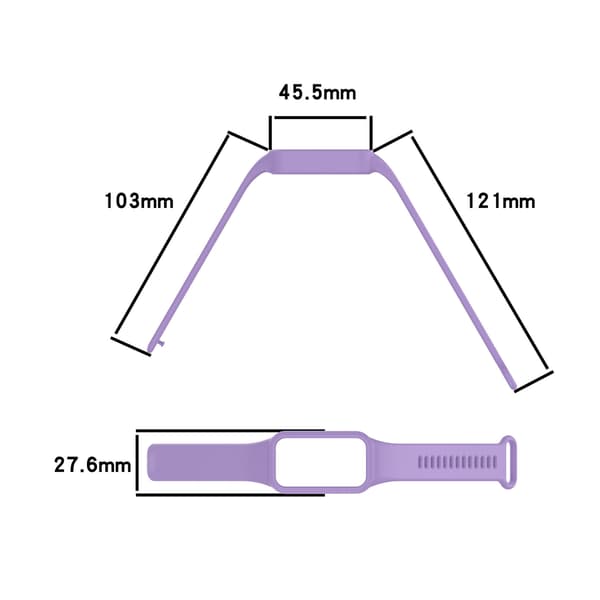 Silikone armbånd til Xiaomi Smart Band 9 Active (Rød)