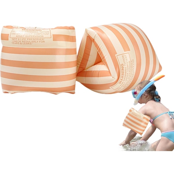 2 stycken, Simarmpuffar, Orange