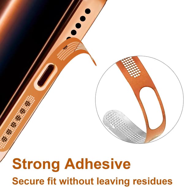 10 kpl USB C -pölysuoja, kaiuttimen pölytiivis verkko iPhone 17 Prolle Orange