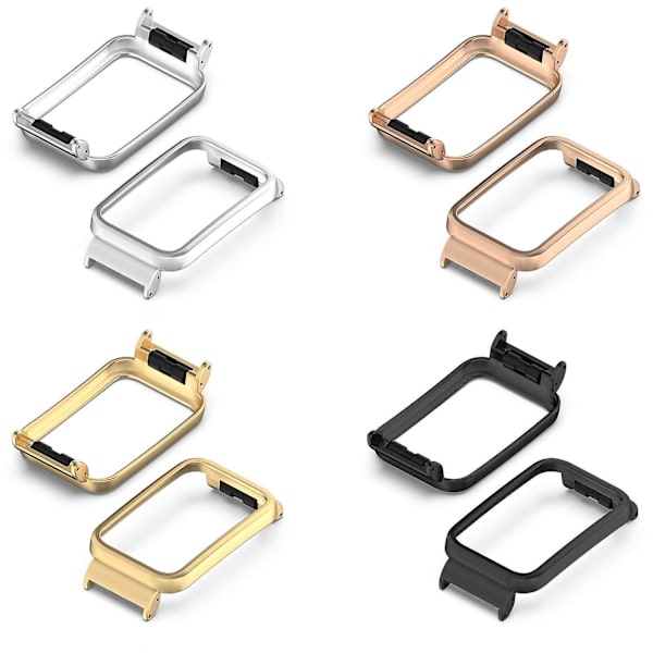 För Xiaomi Mi Band 7 Pro Watch Case Anti-kollisionsskyddande ramstöd för 18 mm handledsrem Gold C Xiaomi Mi Band 7 Pro