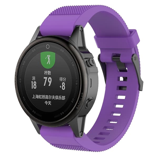 Garmin Fenix5 (22mm) silikoniranneke Purple