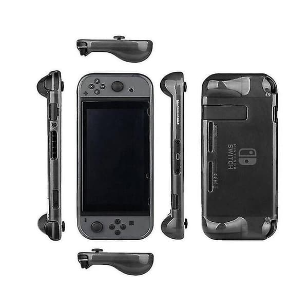 For Nintendo Switch TPU beskyttelsesdeksel Transparent black