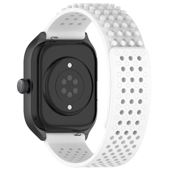 Silikonklockarmband 20 mm Andningsbart klockarmband för Garmin Vivoactive 5/garminactive 5/venu Sq 2 White