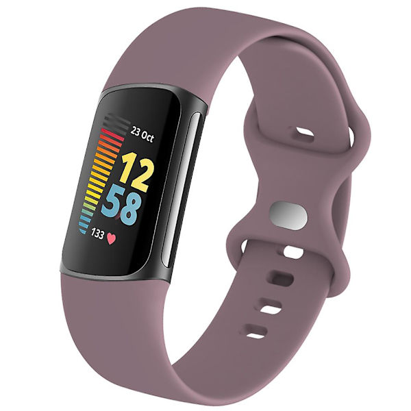 för Fitbit Charge 5 Watch Justerbar Silikon Band Armband Armband Armband Lavender