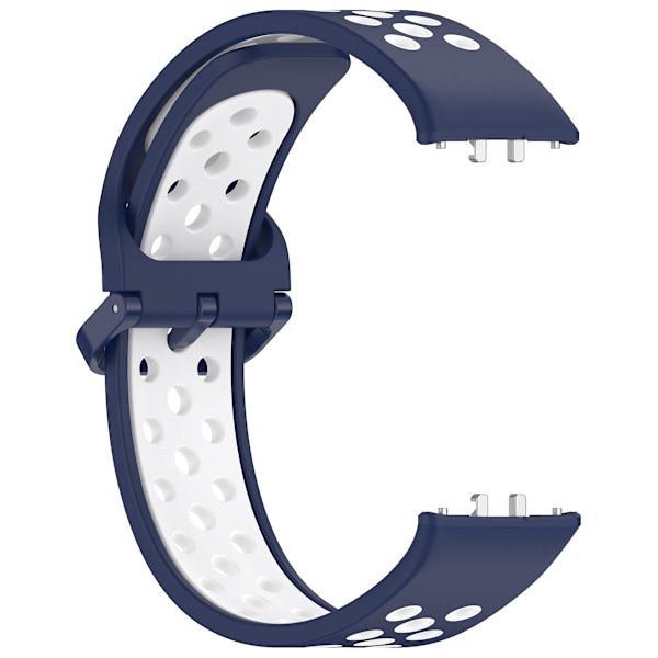 Silikonarmband för Samsung Galaxy Fit3, tvåfärgade handledsremmar, reservdelar Midnight Blue White