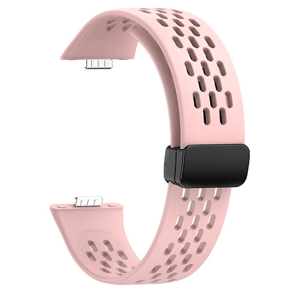 Huawei Watch Fit 3 -silikoniranneke, ontto hihna magneettisella taittolukolla Pink