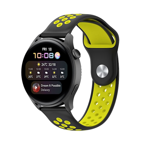 Kaksiväriset säädettävät silikoniset rannekkeet Huawei Watch 3/Watch 3 Pro/Teal - 22mm Multicolor I