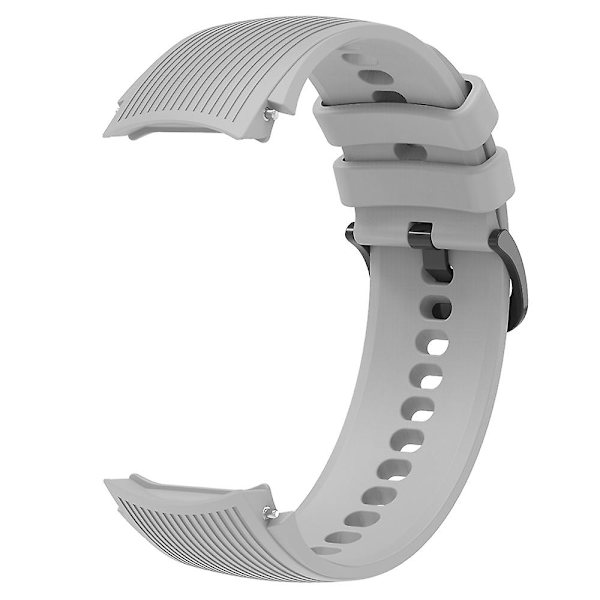 For Oppo Watch X udskiftning blød silikone rem justerbar urrem Grey
