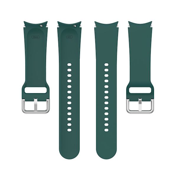 Silikonarmband för Samung Galaxy Watch4 40mm / 44mm Dark Green