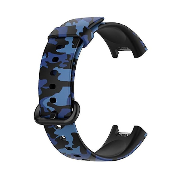 Justerbart silikonarmband med mönstertryck för Xiaomi Redmi Watch 2 Lite Blue, Camouflage Blue E Xiaomi Redmi Watch 2 L