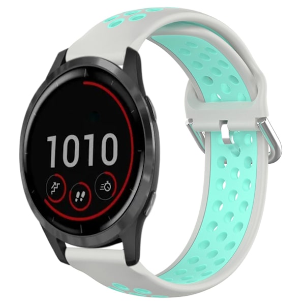 22 mm watch för Garmin Vivoactive4 Grey Water Duck
