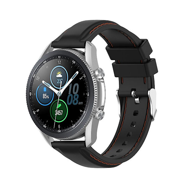 Til Samsung Galaxy Watch 3 41mm 20mm Silikone Rem Til Samsung Galaxy Watch 3 41mm Black