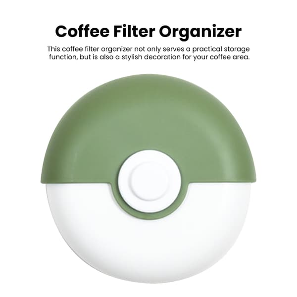 Kaffefilterholdere Vægmonteret, Med 56 mm rustfrit stålfilter 1 Styk (Grøn)
