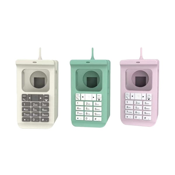 Silikone Dock Desktop Holder til Oplader Stand Retro Computer Mønster Opladningsbase-A