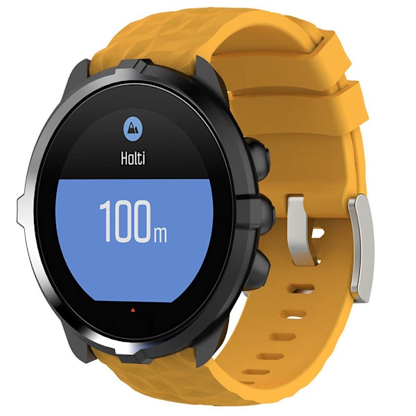 Silikonihihna, joka sopii Suunto D5/7/9/9 Baro /Spartan Sport/Spartan Sport Wrist HR -rannekkeisiin grey