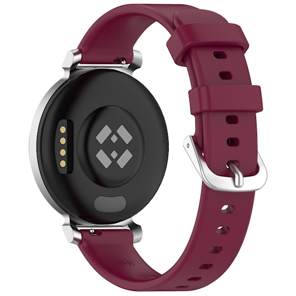 Garmin Lily 2 -silikonirannekkeet 14 mm vedenpitävät pehmeät vaihtohihnat Wine Red