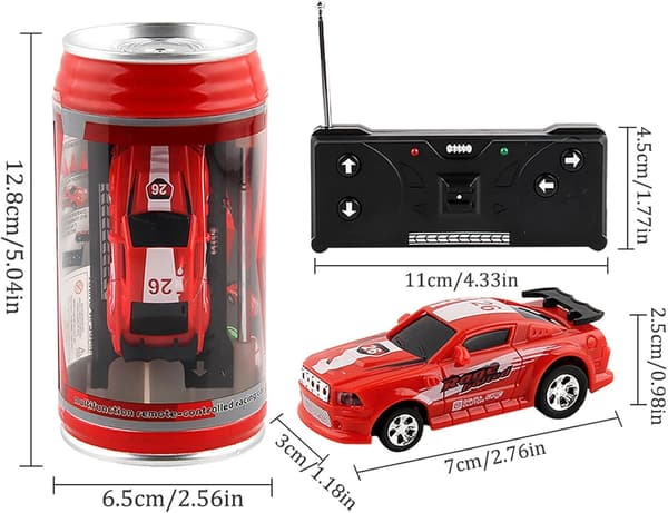 Mini Coca-Cola Burks Snabb Radiostyrd Mikroracingbil med LED-lampor (Grön)
