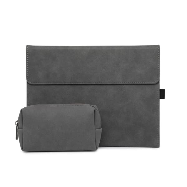 Etui til Microsoft Surface Pro 8, justerbar synsvinkel, med taske (mat mørkegrå)