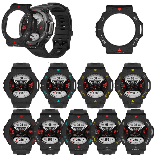 Protect for Case Full Coverage Protector för T-Rex 2 Smartwatch Black blue