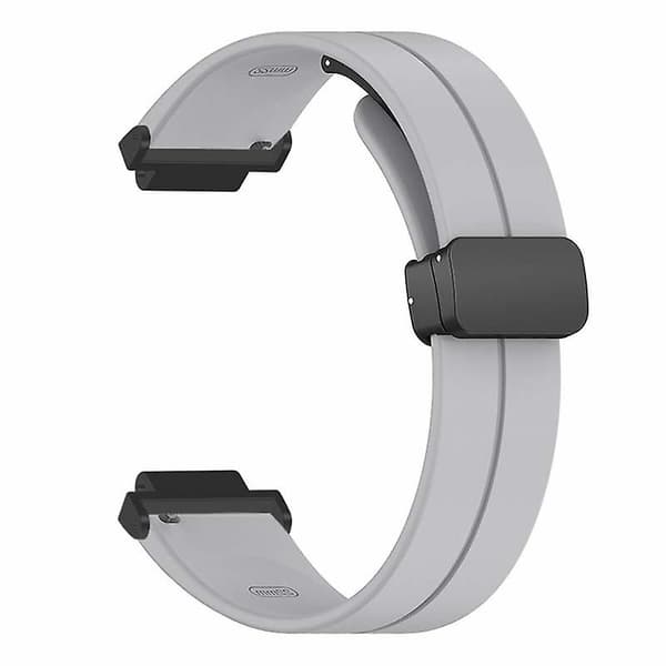 Magnetisk spenne silikonrem for Garmin Forerunner 220/230/235/735xt/620/630 Grey