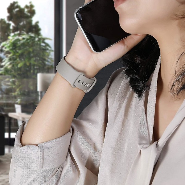 15 nauhaa, jotka ovat yhteensopivat Fitbit Versa 3/fitbit Sense rannekkeiden kanssa, pehmeä vaihtoranneke Fitbit Senselle / päinvastoin 3 nauhaa naisille, joustava vedenpitävä