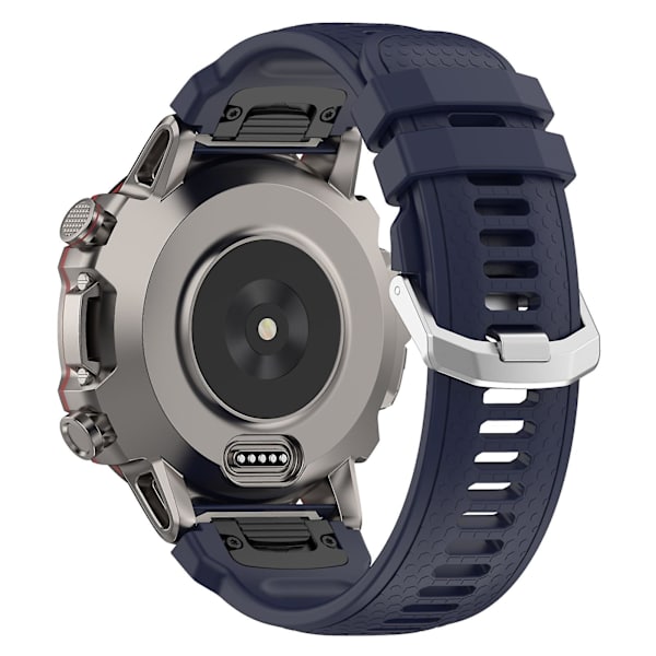 Silikoneurrem til Garmin MARQ/Approach S62/S60, udskiftningsurrem med honeycomb-tekstur Midnight Blue