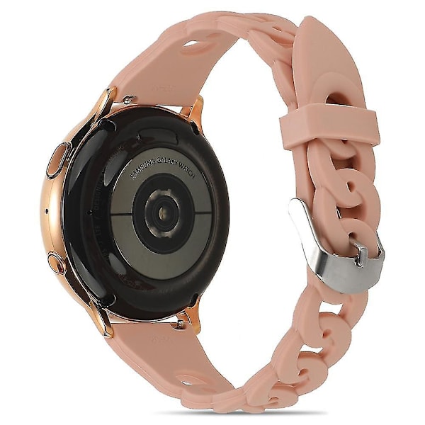 Til Garmin Venu 2 Plus/Samsung Galaxy Watch4 Watch Band 20mm Circle Design Udskiftningsrem Pink, Pink C Samsung Galaxy Watch A