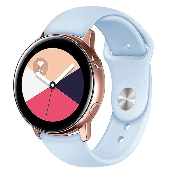 20mm silikonihihna Samsung Galaxy Watch6 Classic 47mm 43mm -kellolle Lilac Purple