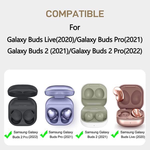 Etui til Samsung Galaxy Buds 2 Pro, klart etui med lås (blå) Blue