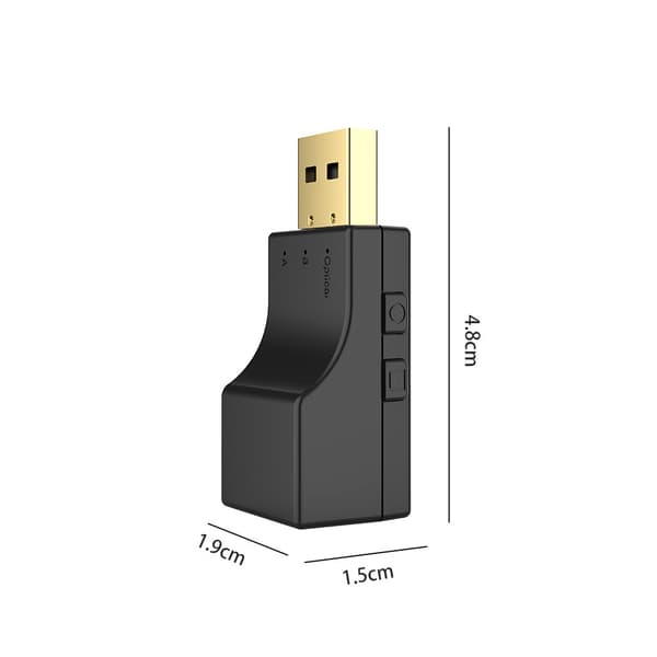 Bluetooth-mottaker optisk fiber/USB Bluetooth-lydsender for Nintendo Switch/PC