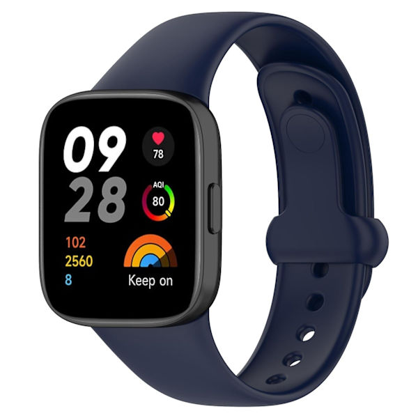 Silikonarmbånd for Redmi Watch 3 Dark Blue