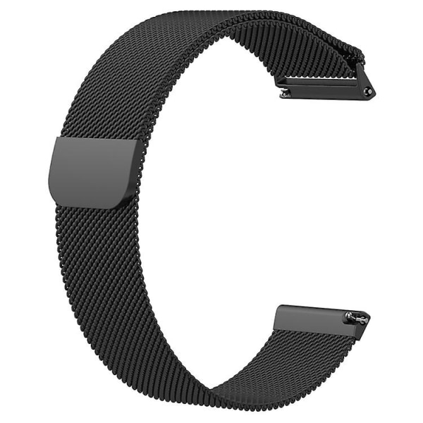 För Fitbit Versa 2 / Fitbit Versa Lite Milanese watch , liten storlek: 2,3x22,5cm PLF Black